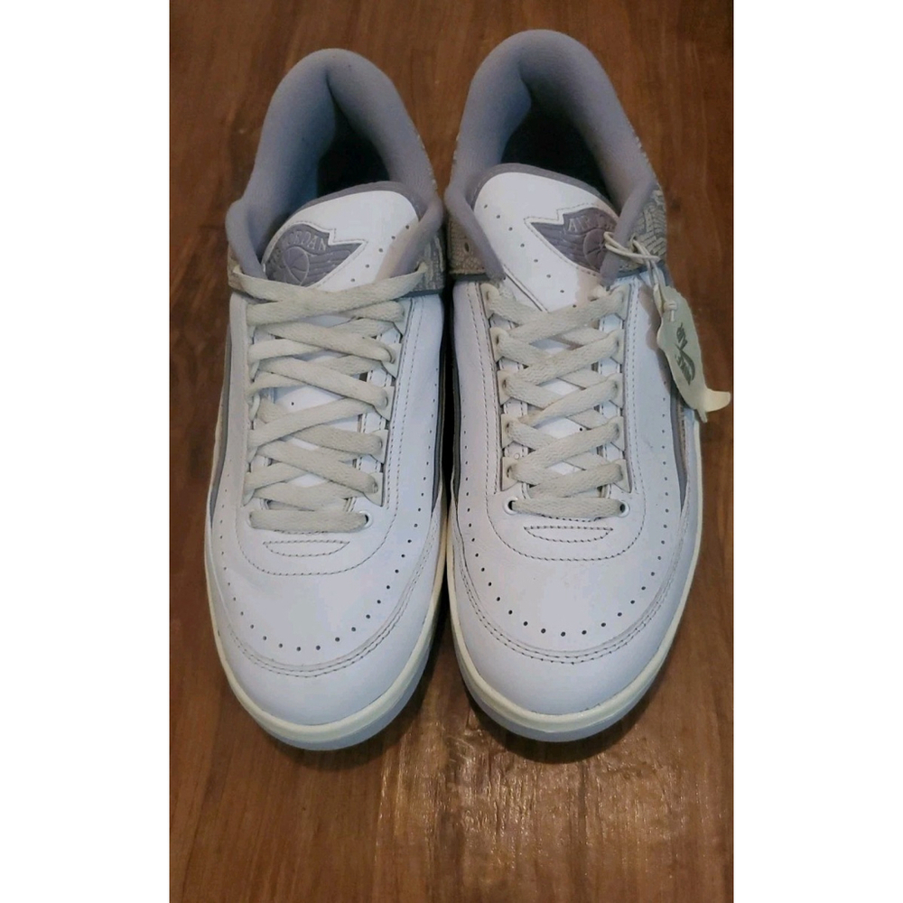 Nike Air Jordan 2 retro Low Shoes White Cement Gray Men's Size 12
